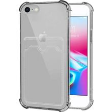 Microsonic Apple iPhone 8 Card Slot Shock Siyah Cep Telefonu Kılıfı