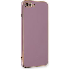 Microsonic Apple iPhone 8 Olive Plated Lila Kılıf