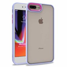 Microsonic Apple iPhone 8 Plus Bright Planet Lila Cep Telefonu Kılıfı