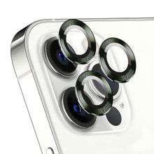 Microsonic Apple Uyumlu iPhone 13 Pro Max Tekli Koyu Yeşil Kamera Lens Koruma Camı