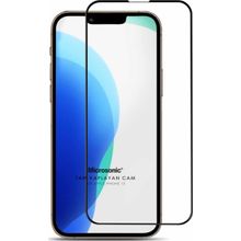 Microsonic Apple Uyumlu iPhone 13 Tam Kaplayan Temperli Siyah Cam Ekran Koruyucu