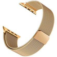 Microsonic Apple Watch 1 42 mm Luxe Metal Twist Gold Uyumlu Kordon