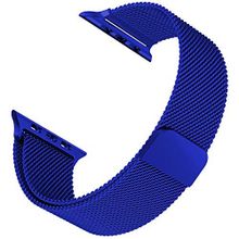 Microsonic Apple Watch 2 38 mm Luxe Metal Twist Lacivert Uyumlu Kordon