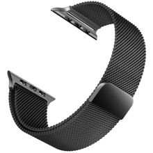 Microsonic Apple Watch 3 38 mm Luxe Metal Twist Siyah Uyumlu Kordon