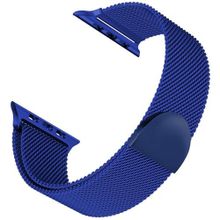 Microsonic Apple Watch 4 40 mm Luxe Metal Twist Lacivert Uyumlu Kordon