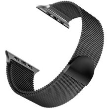 Microsonic Apple Watch 5 40 mm Luxe Metal Twist Siyah Uyumlu Kordon