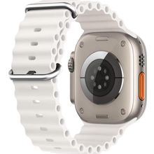 Microsonic Apple Watch SE 2022 40 mm Ocean Band Beyaz Kordon