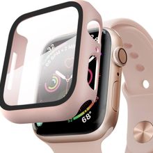 Microsonic Apple Watch SE 2022 40 mm Rose Gold Matte Premium Slim Watch Band Kılıf