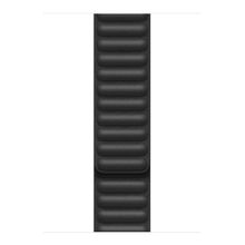 Microsonic Apple Watch SE 2022 40 mm Siyah Leather Link Band Kordon