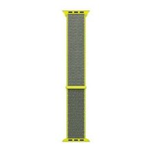 Microsonic Apple Watch SE 2022 40 mm Woven Sport Loop Koyu Yeşil Hasırlı Kordon