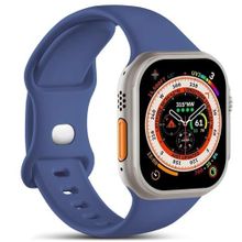 Microsonic Apple Watch SE 2022 44 mm Active Flex Wristband Lacivert Uyumlu Kordon