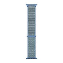 Microsonic Apple Watch SE 2022 44 mm Mavi Woven Sport Loop Hasırlı Kordon