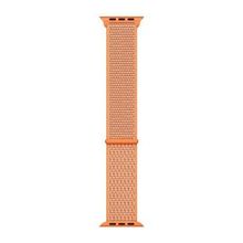 Microsonic Apple Watch SE 2022 44 mm Turuncu Woven Sport Loop Hasırlı Kordon
