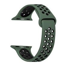 Microsonic Apple Watch SE 2022 44 mm Yeşil Siyah Rainbow Sport Band Kordon