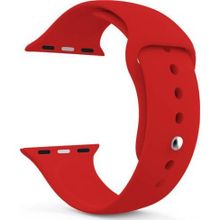 Microsonic Apple Watch SE 2022 Kırmızı 44 mm Silikon Kordon