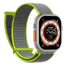 Microsonic Apple Watch SE 40 mm Hasırlı Woven Koyu Yeşil Uyumlu Kordon