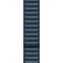 Microsonic Apple Watch SE 44 mm Leather Link Band Lacivert Kordon