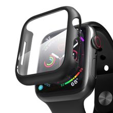 Microsonic Apple Watch SE 44 mm Matte Premium Slim Watch Band Siyah Kılıf