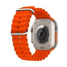 Microsonic Apple Watch SE 44 mm Turuncu Ocean Band Kordon