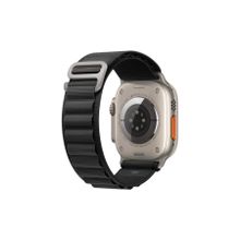 Microsonic Apple Watch SE Alpine Loop Siyah 2022 44 mm Kordon