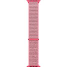 Microsonic Apple Watch Series 1 38 mm Woven Sport Loop Hot Pink Hasırlı Kordon