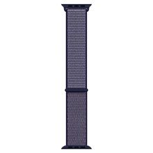 Microsonic Apple Watch Series 1 38 mm Woven Sport Loop Midnight Blue Hasırlı Kordon