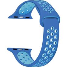Microsonic Apple Watch Series 2 38 mm Rainbow Sport Band Mavi Turkuaz Kordon