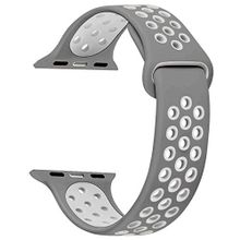 Microsonic Apple Watch Series 2 42 mm Gri Rainbow Sport Band Kordon