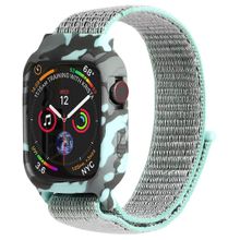 Microsonic Apple Watch Series 3 38 mm Camouflage Armor Pro Turkuaz Kordon