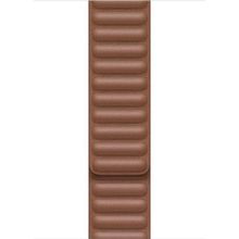 Microsonic Apple Watch Series 3 38 mm Leather Link Band Kahverengi Kordon