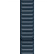 Microsonic Apple Watch Series 3 38 mm Leather Link Band Lacivert Kordon