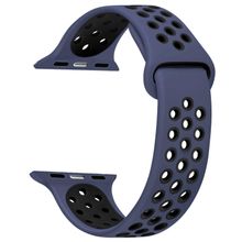 Microsonic Apple Watch Series 3 38 mm Rainbow Band Lacivert Siyah Uyumlu Kordon