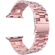 Microsonic Apple Watch Series 3 42 mm Rose Gold Metal Stainless Steel Kordon