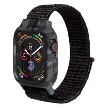 Microsonic Apple Watch Series 4 40 mm Camouflage Armor Pro Siyah Kordon