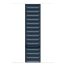Microsonic Apple Watch Series 4 40 mm Leather Link Band Lacivert Uyumlu Kordon