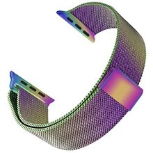 Microsonic Apple Watch Series 4 40 mm Luxe Metal Twist Iridescent Uyumlu Kordon
