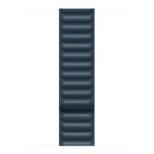 Microsonic Apple Watch Series 4 Uyumlu 44 mm Leather Link Band Lacivert Kordon