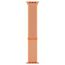 Microsonic Apple Watch Series 5 40 mm Hasırlı Woven Sport Loop Spicy Orange Kordon