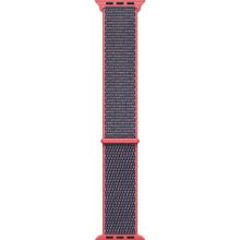 Microsonic Apple Watch Series 5 40 mm Woven Sport Loop Electric Pink Hasırlı Kordon