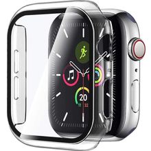 Microsonic Apple Watch Series 5 44 mm Clear Premium Slim Watchband Şeffaf Kılıf