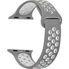 Microsonic Apple Watch Series 5 44 mm Rainbow Sport Band Gri Kordon