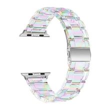 Microsonic Apple Watch Series 6 40 mm Stainless Transparent Clear Çok Renkli Kordon