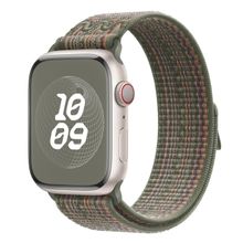 Microsonic Apple Watch Series 6 40 mm Terra Sport Loop Koyu Yeşil Kordon