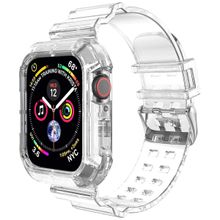 Microsonic Apple Watch Series 6 40 mm Transparent Clear Band Şeffaf Kordon