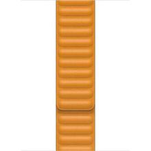 Microsonic Apple Watch Series 6 40 mm Turuncu Leather Link Band Kordon