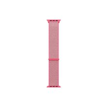 Microsonic Apple Watch Series 6 40 mm Woven Sport Loop Pembe Hasırlı Kordon