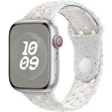 Microsonic Apple Watch Series 6 44 mm Flame Sport Band Beyaz Kordon