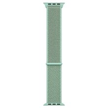 Microsonic Apple Watch Series 6 44 mm Hasırlı Woven Sport Loop Yeşil Saat Kordon