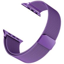 Microsonic Apple Watch Series 6 44 mm Mor Milanese Loop Kordon