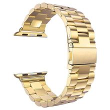 Microsonic Apple Watch Series 7 41 mm Gold Metal Stainless Steel Kordon